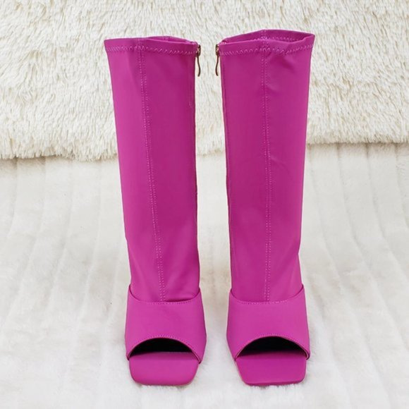 Berry Heeled Boots - Picture 4 of 12